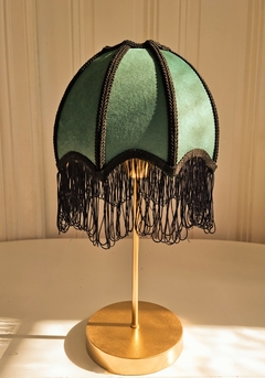 Pantalla para lámpara de mesa o velador - Alfonsina terciopelo - tienda online