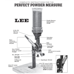 Lee Perfect Powder Measure Polvorímetro De Bancada Precisão - loja online