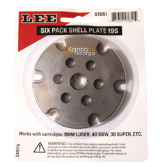 Shell Plate 19S Lee Six Pack Prensa 9mm Luger 40SW 38super 357sig - comprar online