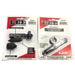 Kit Lee Case Trimmer 454 Casull Haste Suporte Cortar Estojo