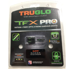 Mira Truglo TFX PRO Glock 20 25 40 G20 Tritio Tritium Fibra - comprar online