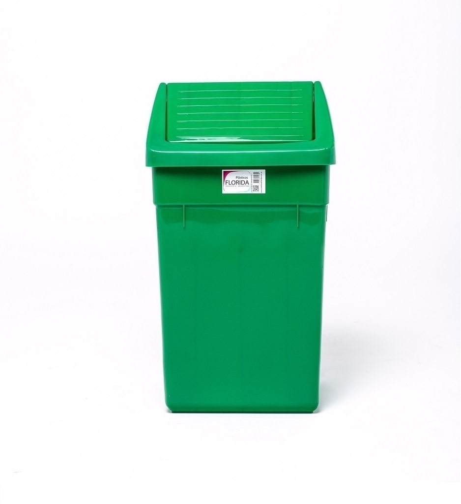 TACHO DE BASURA TAPA VAIVEN 60 LTS FLORIDA