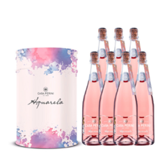 BALDE DE ESPUMANTE CASA PERINI AQUARELA MOSCATEL ROSÉ 750ML C/7