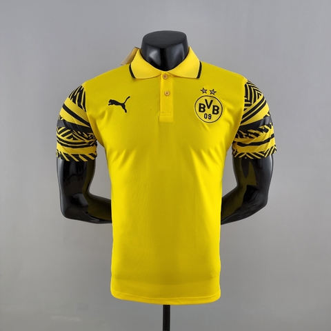 Camisa de Time-Borussia Dortmund-Torcedor-Gola Polo-Menor Preço