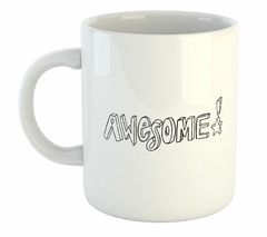 Taza Awesome Texto Increible Feliz M2