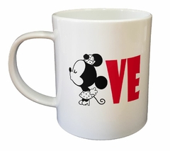 Taza Love Amor Beso Minnie Mickey M4 - TiendaCubik