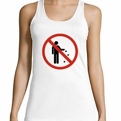 Musculosa Deportiva Señalizacion Prohibido Botar Basura