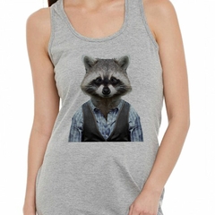 Musculosa Deportiva Mapache Chistoso Animal Salvaje Raccoon - comprar online