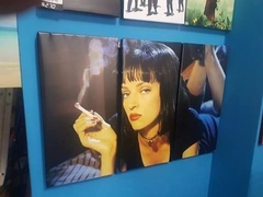 Cuadro Triptico Pulp Fiction Uma Cine