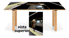 Vinilo Para Mesa Estacion De Subte #1 - comprar online