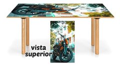 Vinilo Para Mesa Moto Fierro Rueda #14