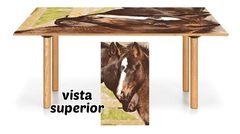 Vinilo Para Mesa Caballos Animales Campo #7