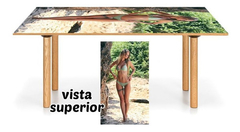 Vinilo Para Mesa Mujer Fotografia Bikini #2