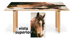 Vinilo Para Mesa Caballos Animales Campo #9