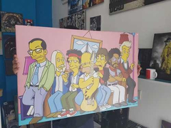 Cuadro Triptico Infantil Simpsons