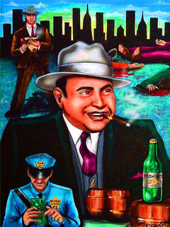 Cuadro Al Capone Mafia Mafioso Scarface #5 - comprar online