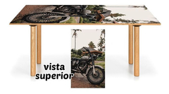 Vinilo Para Mesa Moto Fierro Rueda #11