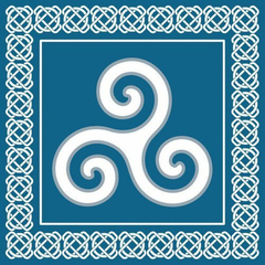 Cuadro Triskelion Celta Druidas Simbolo Talisman #4