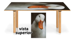 Vinilo Para Mesa Patos Animales Agua Plumas Ducks #5