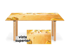 Vinilo Para Mesa Naranja Cocina Choclo Zapallo Kitchen Hogar