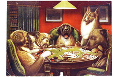 Cuadro Perros Jugando Cartas Poker Playing Games #3