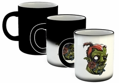 Taza Zombie With Flowers Flor En La Boca en internet