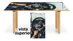 Vinilo Para Mesa Auto Ferrari Coche Rojo Deportivo #11