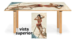 Vinilo Para Mesa Mujer Fotografia Bikini #29