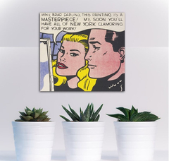 Cuadro Roy Lichtenstein Masterpiece Pop Art - comprar online