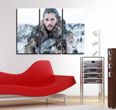 Cuadro Triptico Game Of Thrones Jon Snow