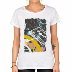 Remera Casette Musica Colors Artwork