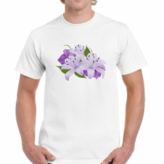 Imagen de Remera Orquidea Flores Violeta