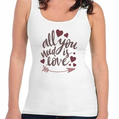 Musculosa Deportiva All You Need Is Love #1