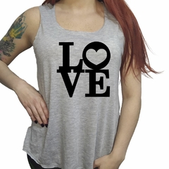 Musculosa Love Corazon Amor Te Amo