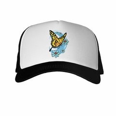 Gorra Mariposa Volando Sobre Flores Art - comprar online