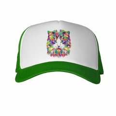 Gorra Gato Colorido Vector Art - TiendaCubik