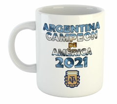 Taza Argentina Campeon De America Escudo Afa