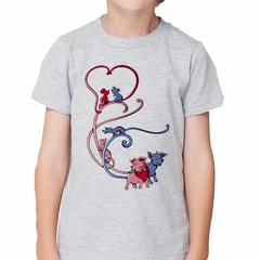 Remera Animales Corazon Love