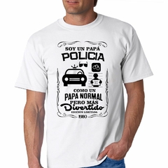 Remera Papá Policia Mas Divertido Ed Limitada - tienda online