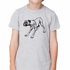 Remera Perro Boxer Silueta Vector