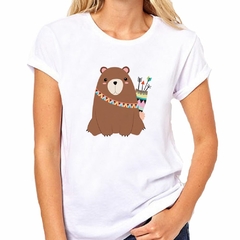 Remera Oso Indio Flecha Cultura Caza