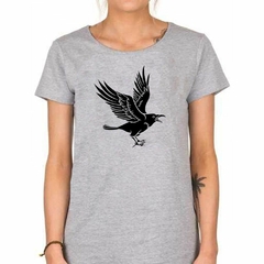 Imagen de Remera Cuervo Abriendo Las Alas Vector