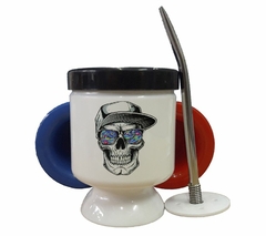 Mate Calavera Cruz Huesos - comprar online