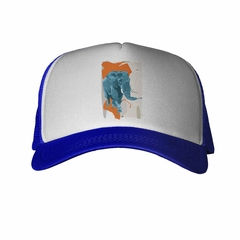 Gorra Elefante Azul Diente Marfil