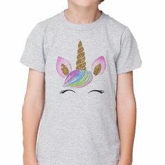 Remera Cara Unicornio Cejas Y Pelo Colores - tienda online