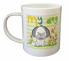 Taza My Dog Mi Perro Hueso Flores Nat - comprar online