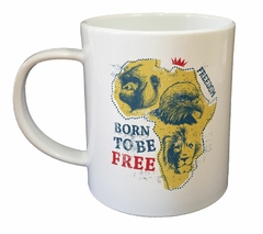 Taza Freedom Born To Be Free Animals - tienda online