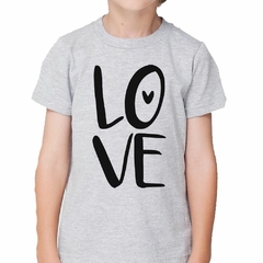 Imagen de Remera Letras Love Amor Corazon