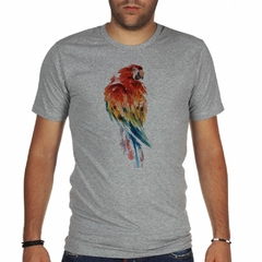 Remera Loro Dibujo Watercolor Art - comprar online