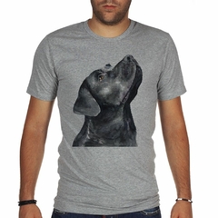 Imagen de Remera Perro Labrador Chocolate Pintura